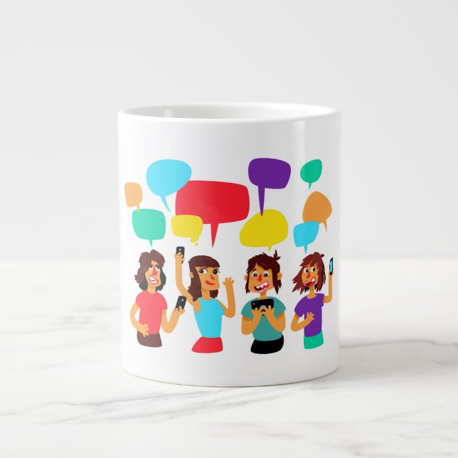 Add Your Own Text Terms Gift Jumbo Mug (Front)