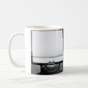 Add Your Own Text to the Typewriter Paper! Coffee Mug