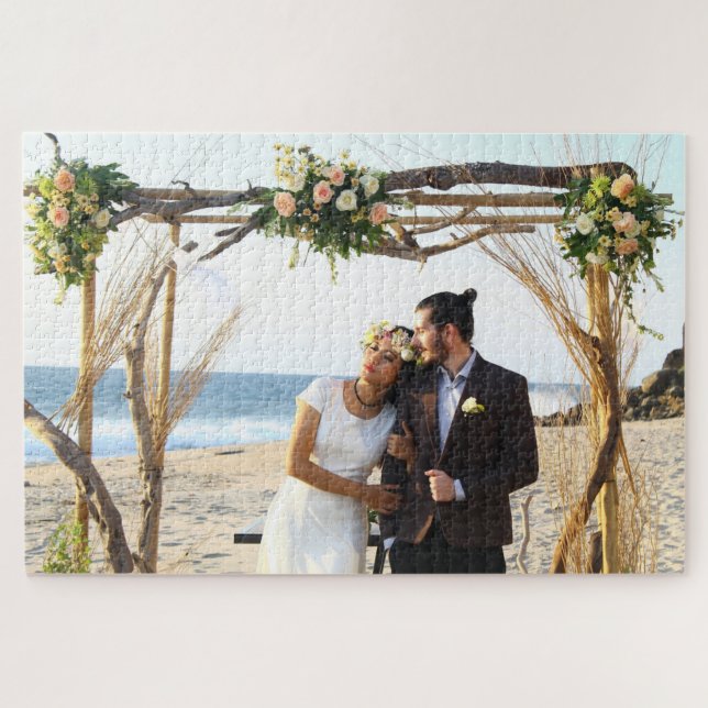 Add-Your-Own Wedding Photo 1014 Pc Puzzle (Horizontal)