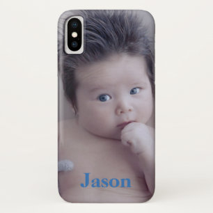 Add your personal Photo and text or name iPhone X Case