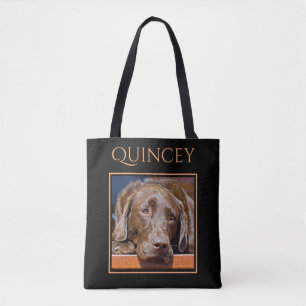 Add Your Personalised Favourite Photo Custom Name Tote Bag