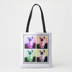 Add Your Personalised Fun Family or Pet Photos Tote Bag