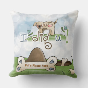 Add Your Pets Name Throw Pillow