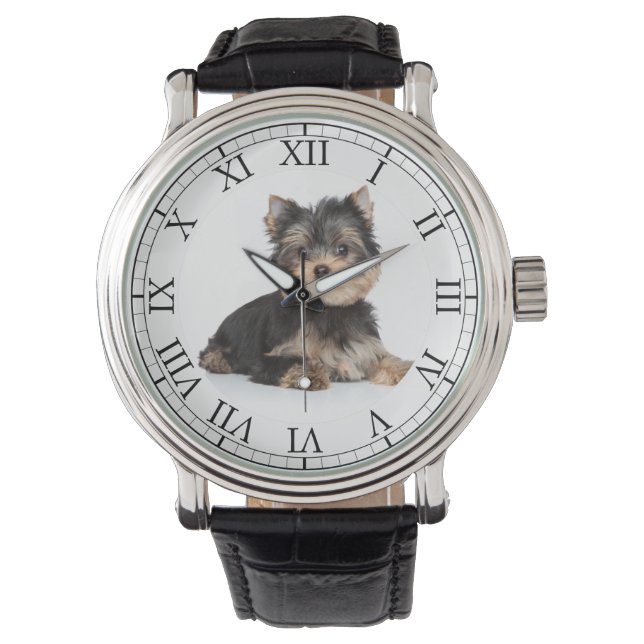 Add Your Pet's Photo Cute Dog Picture Watch (Front)