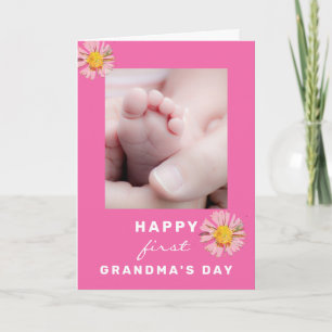 Add Your Photo 1st Grandma's Day Card