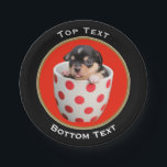 Add Your Photo and Text Custom Round Frame Paper Plate<br><div class="desc">Add Your Photo and Text Round Frame Paper Plate. Personalise your paper plate by uploading your own photo. Click "Customise" if the photo needs to be centred or resized in the round frame. There is an input box for curved text on the top and an input box for curved text...</div>