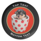 Add Your Photo and Text Custom Round Frame