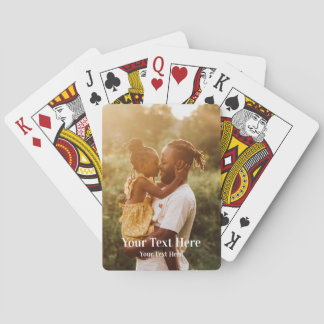 Add your photo and Text Playing Cards