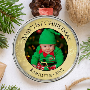 Add Your Photo (Baby's 1st Christmas) Ornament