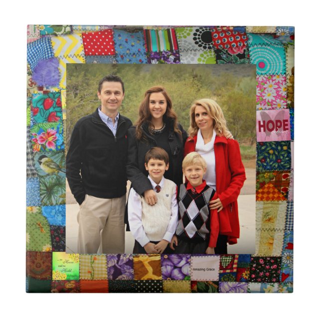 ADD YOUR PHOTO CERAMIC TILE (Front)