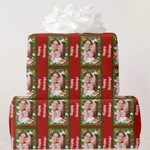 Add your PHOTO Christmas Holiday Wrapping Paper