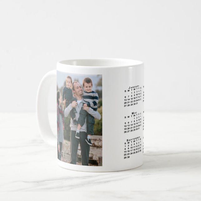 Add Your Photo Custom 2019 Calendar Mug (Front Left)