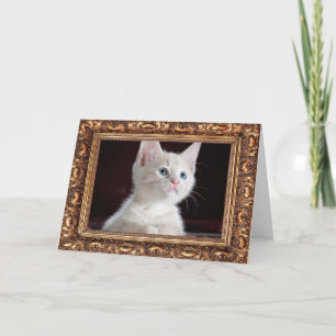 Add Your Photo Custom Antique Frame Card