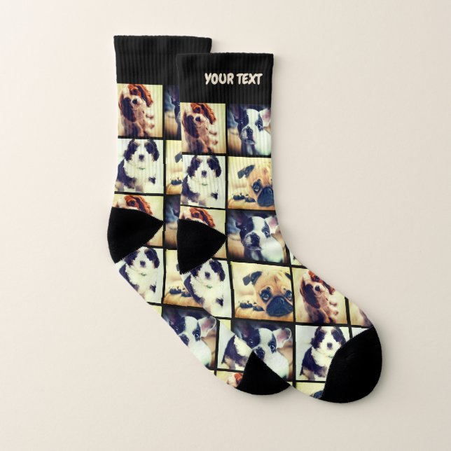 Add your photo Custom photo and text Socks (Pair)