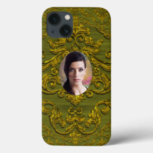 Add Your Photo Damask Chic iPhone 13 Case