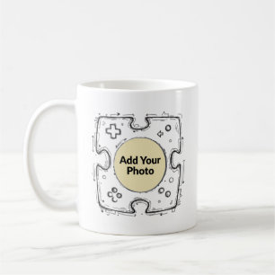 Add Your Photo Gamer Controller Doodle Frame  Coffee Mug