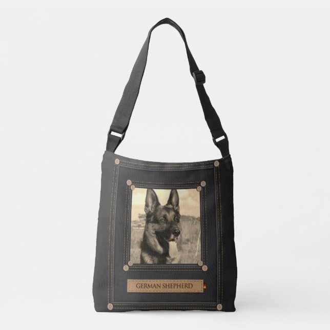 Add your photo - German Shepherd Dog - GSD Crossbody Bag (Front)