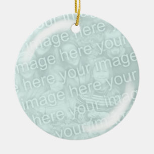 Add Your Photo Glass Looking Ornament