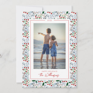 ADD YOUR PHOTO Happy Holidays Invitation