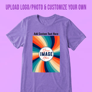 Add Your Photo Image Logo Text Personalised Gifts Tri-Blend Shirt