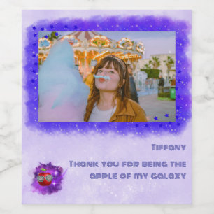 Add Your Photo in Thankful Galaxy Label