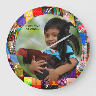 ADD YOUR PHOTO LARGE CLOCK