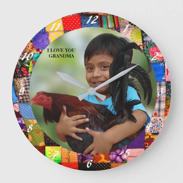 ADD YOUR PHOTO   LARGE CLOCK (Front)