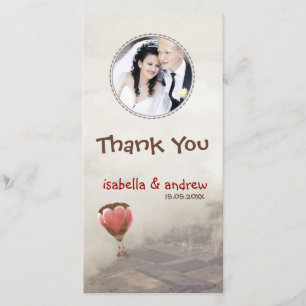 Add Your Photo Love Dream Thank You Photo Card