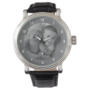 Add your photo memento for Dad grey Watch