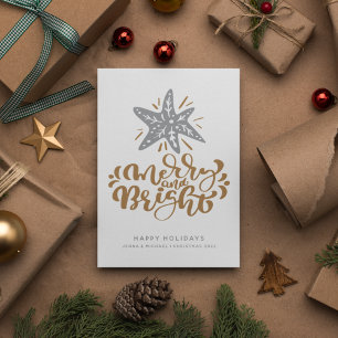 ADD YOUR PHOTO   Merry and Bright Invitation