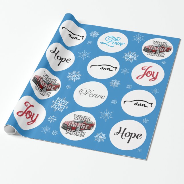 Add your Photo! Mitsubishi Evo X Wrapping Paper (Unrolled)