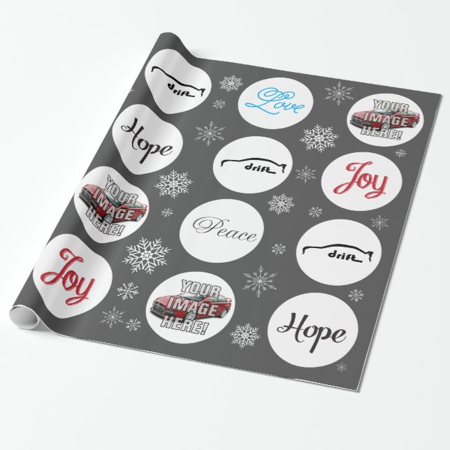 Add your Photo! Mitsubishi Evo X Wrapping Paper (Unrolled)