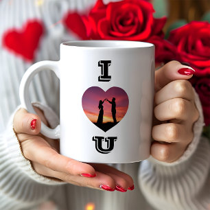 Add Your Photo Modern Valentine’s Day Gift Coffee Mug