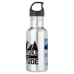 Add your Photo Mountains Adventure is an Attitude 532 Ml Water Bottle