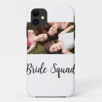 Add your photo name bridesmaid squad bride party 
