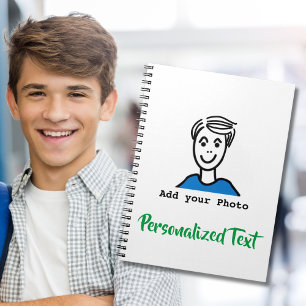 Add Your Photo   Personalise Text   Make Your Own Notebook