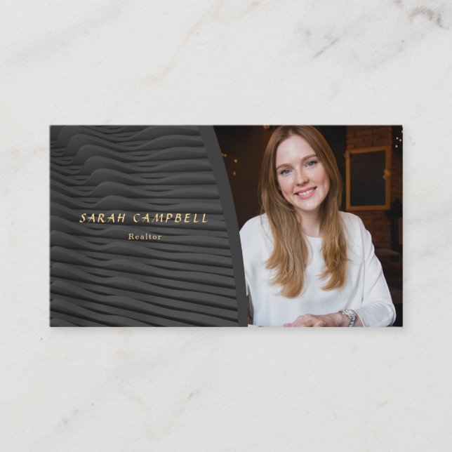 Add Your Photo Real Estate Consultant Business Card (Front)