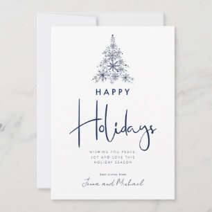 ADD YOUR PHOTO Snowflake Tree Invitation