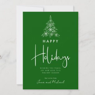 ADD YOUR PHOTO Snowflake Tree Invitation