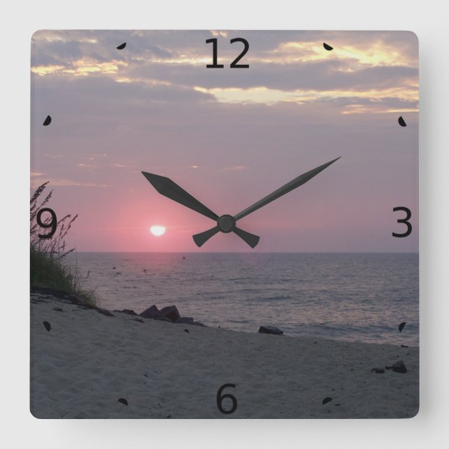 ADD YOUR PHOTO SQUARE WALL CLOCK (Front)