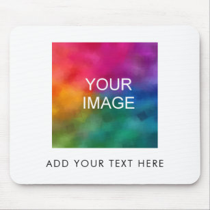 Add Your Photo Text Business Logo Image Template Mouse Pad