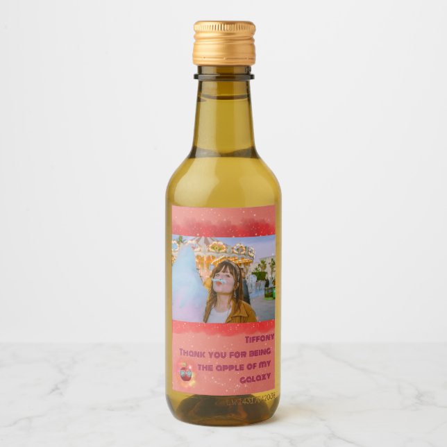 Add Your Photo Thankful Galaxy Labels (Front)