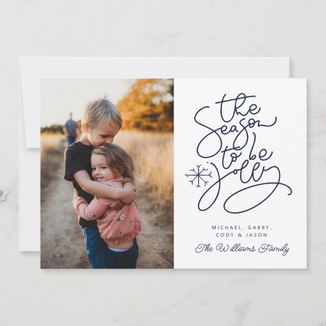 ADD YOUR PHOTO | The Season To Be Jolly Invitation (Front)