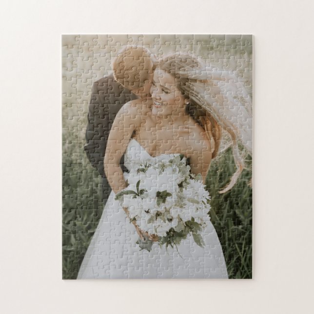 Add Your Photo | Wedding Photo Jigsaw Puzzle (Vertical)