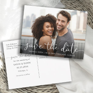 Add Your Photo Wedding Save the Date Invitation Postcard