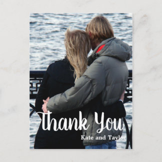 Add Your Photo Wedding Thank You Postcard