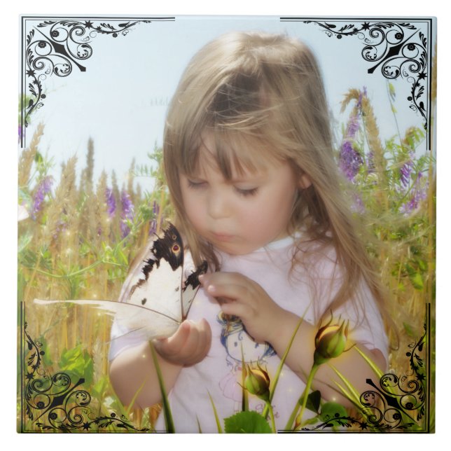 ADD YOUR PHOTOS CERAMIC TILE (Front)