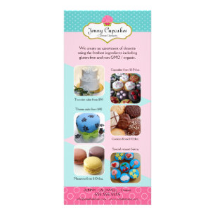 Add Your Photos Custom Bakery Rack Card