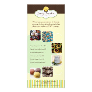 Add Your Photos Custom Bakery Rack Card