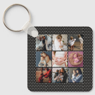 ADD YOUR PHOTOS custom collage Mother's day Key Ring